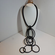 Load image into Gallery viewer, Bold Black Rubber Necklace
