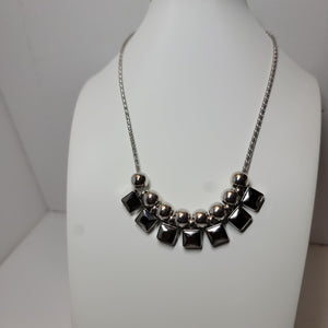 PAPARAZZI Hematite Chrome Necklace