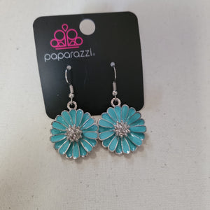 PAPARAZZI TURQUOISE Sunflower EARRINGS