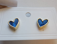 Load image into Gallery viewer, Blue Heart 💙 Earrings
