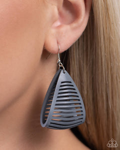 PAPARAZZI In and OUTBACK - Silver EARRINGS