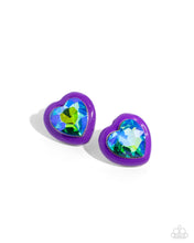 Load image into Gallery viewer, PAPARAZZI Heartfelt Haute - Purple EARRINGS
