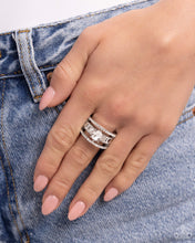 Load image into Gallery viewer, PAPARAZZI Dramatic Decadence - White RING
