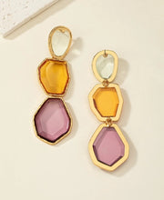 Load image into Gallery viewer, 3 clear jewels Earrings
