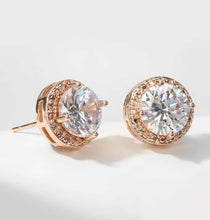 Load image into Gallery viewer, Rose gold jewel Earrings
