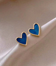 Load image into Gallery viewer, Blue Heart 💙 Earrings
