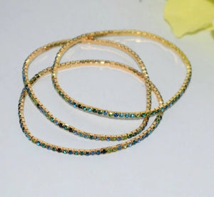 Dainty Shimmery Stretch Bracelets