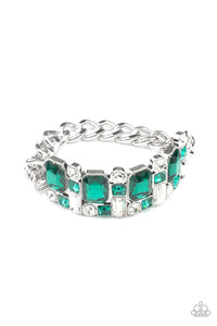 Paparazzi Bracelet ~ Urban Crest - Green