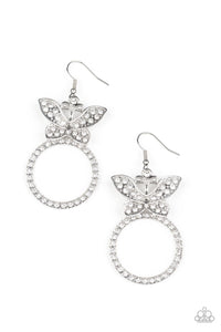 Paparazzi ♥ Paradise Found - White ♥ Earrings