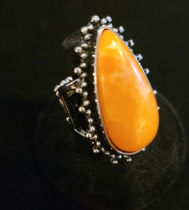 PAPARAZZI Orange Teardrop Ring