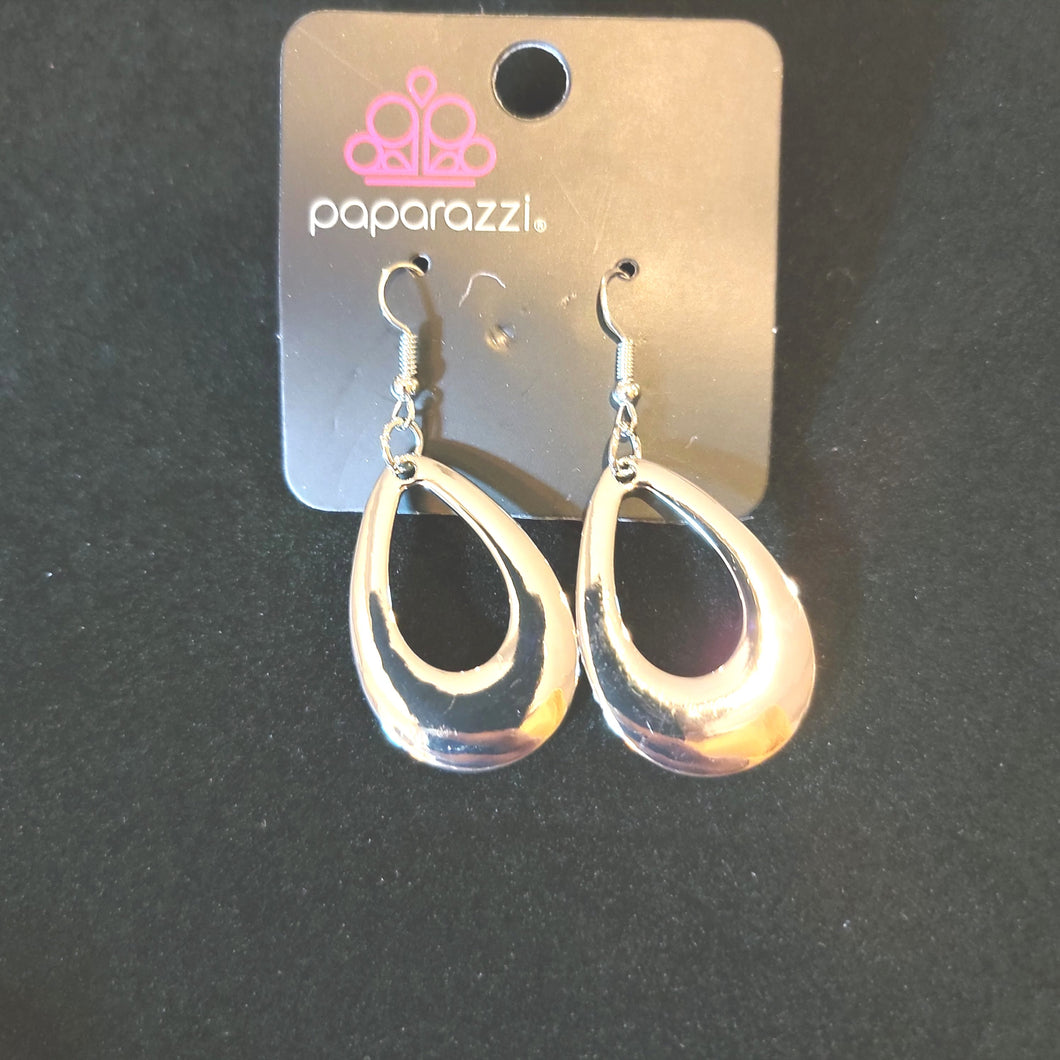 PAPARAZZI ALL ALLURE. ALL THE TIME SILVER EARRINGS