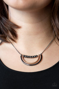 PAPARAZZI Artificial Arches - Black 715 NECKLACE