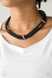 PAPARAZZI Put On Your Party Dress - Black Choker Necklace