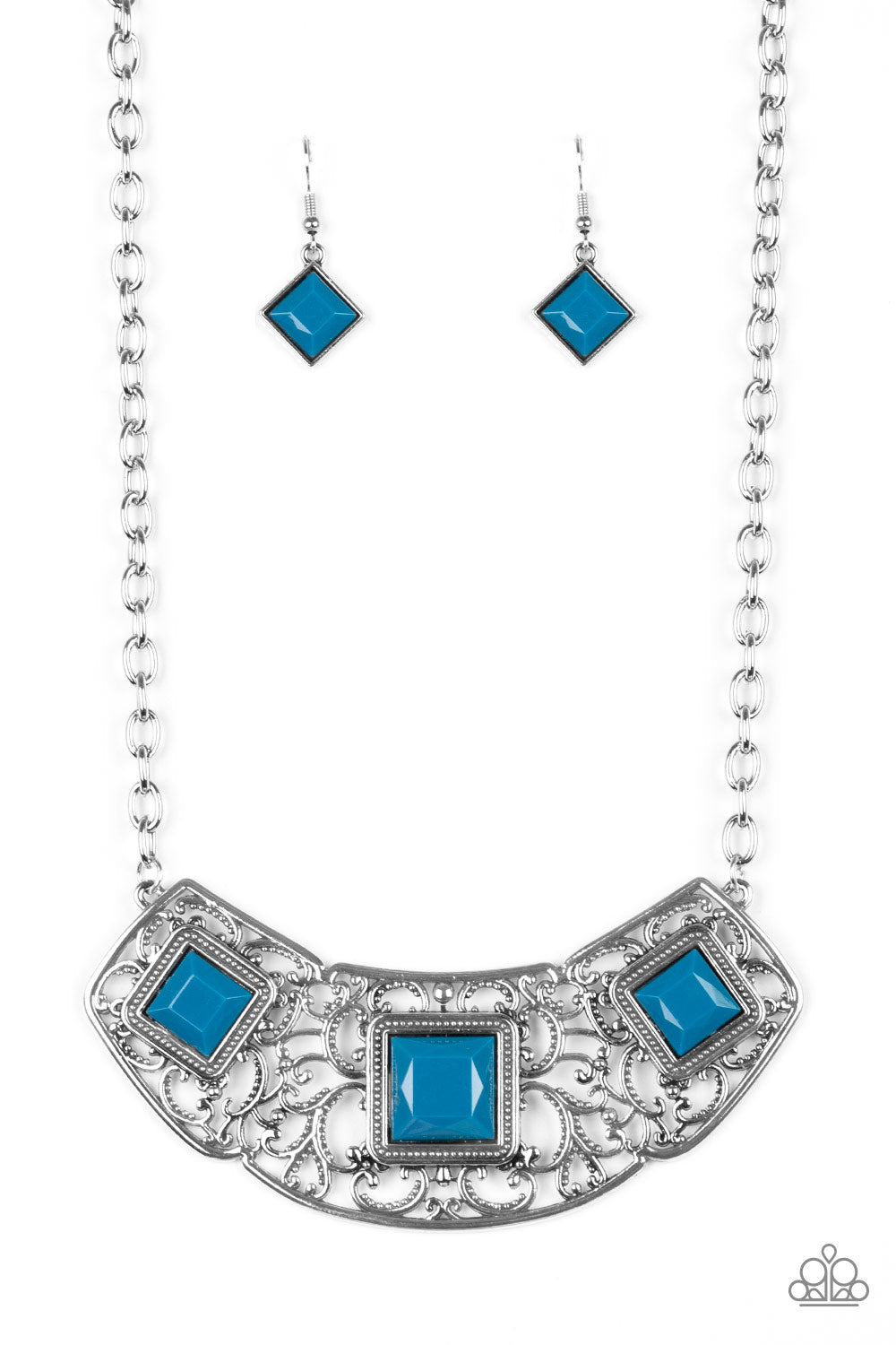 PAPARAZZI Feeling Inde-PENDANT - Blue 853