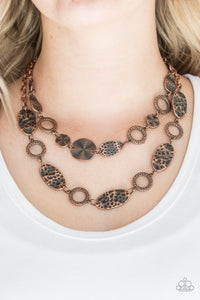 PAPARAZZI Trippin On Texture - Copper NECKLACE