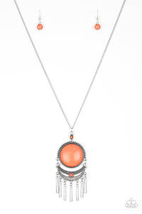 PAPARAZZI Rural Rustler - Orange Necklace