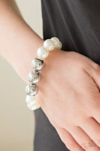 Load image into Gallery viewer, PAPARAZZI All Dressed UPTOWN - White Bracelet
