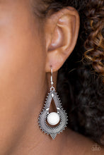 Load image into Gallery viewer, PAPARAZZI  Zoomin Zumba - White Earrings
