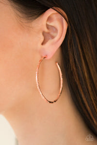 PAPARAZZI A Double Take - Shiny Copper Earrings