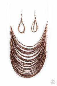 PAPARAZZI Catwalk Queen - Copper Necklace