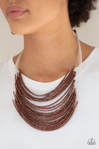 PAPARAZZI Catwalk Queen - Copper Necklace