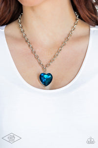 PAPARAZZI  Flirtatiously Flashy - Blue Necklace