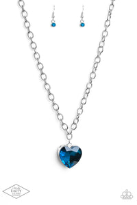 PAPARAZZI  Flirtatiously Flashy - Blue Necklace