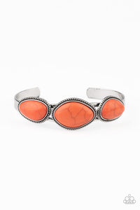 PAPARAZZI Stone Solace - Orange  Bracelet