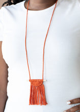 Load image into Gallery viewer, PAPARAZZI Between You and MACRAME - Orange Necklace
