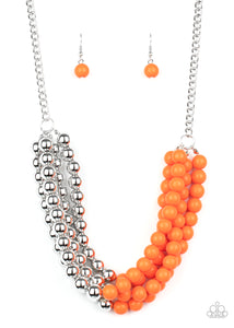 PAPARAZZI  Layer After Layer - Orange Necklace