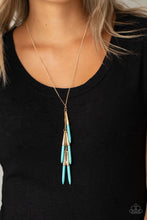 Load image into Gallery viewer, PAPARAZZI PRIMITIVE and Proper - Blue 743 Necklace
