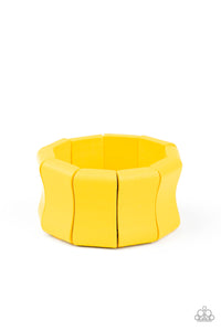 PAPARAZZI Caribbean Couture - Yellow Bracelet