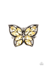 Load image into Gallery viewer, PAPARAZZI Fluttering Fashionista - Yellow RING
