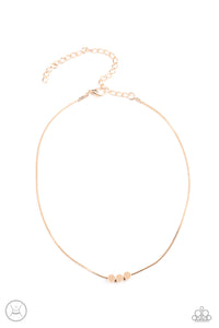 PAPARAZZI Dynamically Dainty - Gold Choker Necklace