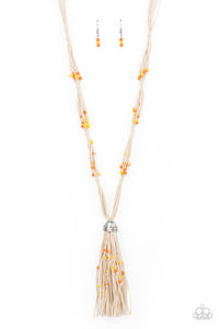 PAPARAZZI Summery Sensations - Orange Necklace