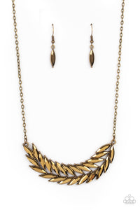 PAPARAZZI  Flight of FANCINESS - Brass Necklace