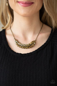 PAPARAZZI  Flight of FANCINESS - Brass Necklace