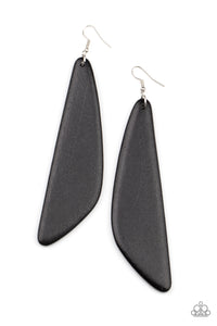 PAPARAZZI Scuba Dream - Black EARRINGS