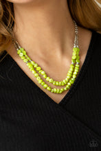 Load image into Gallery viewer, PAPARAZZI Staycation Status - Green NECKLACE
