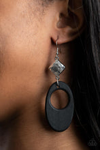 Load image into Gallery viewer, PAPARAZZI Retro Reveal - Black EARRINGS
