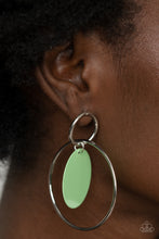 Load image into Gallery viewer, PAPARAZZI POP, Look, and Listen - Green Earrings
