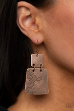 Load image into Gallery viewer, PAPARAZZI Tagging Along - Copper EARRINGS
