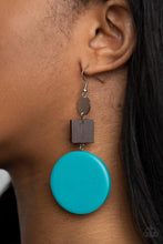 Load image into Gallery viewer, PAPARAZZI Modern Materials - Blue 1094 EARRINGS
