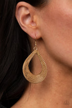 Load image into Gallery viewer, PAPARAZZI A Hot MESH - Gold Earrings
