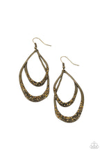 Load image into Gallery viewer, PAPARAZZI Beyond Your GLEAMS - Brass EARRINGS
