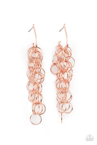 PAPARAZZI  Long Live The Rebels - Copper Earrings