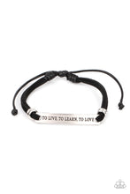 Load image into Gallery viewer, PAPARAZZI To Live, To Learn, To Love - Black BRACELET
