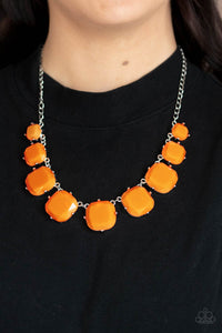 PAPARAZZI Prismatic Prima Donna - Orange Necklace