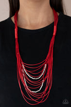 Load image into Gallery viewer, PAPARAZZI Nice CORD-ination - Red NECKLACE
