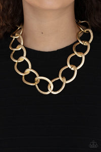 PAPARAZZI Industrial Intimidation - Gold NECKLACES